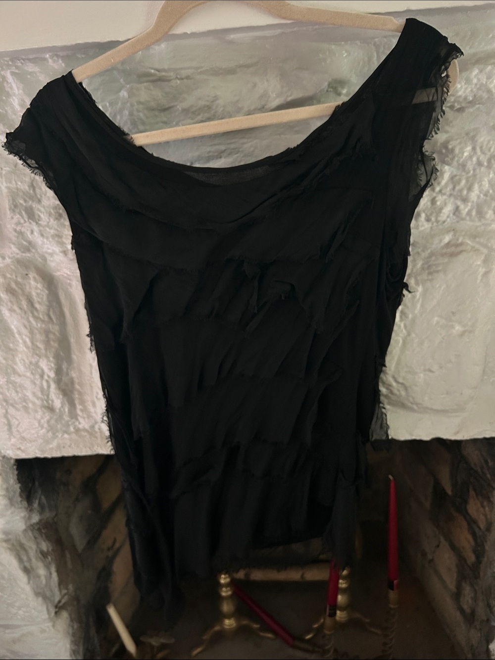 Black Women's Layered Sleeveless Top